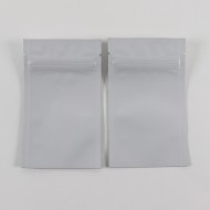3.0" x 5.0" O.D. PAKVF4MCP Matte White 3 side seal Tamper Evident Zipseal Pouch (5000/case) - 03MCPW05ZTE